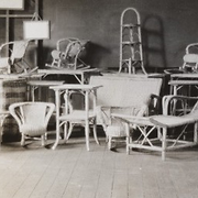 BA953/52: Display of cane furniture made by the boys at Seaforth Boys' Home, Gosnells, 1930